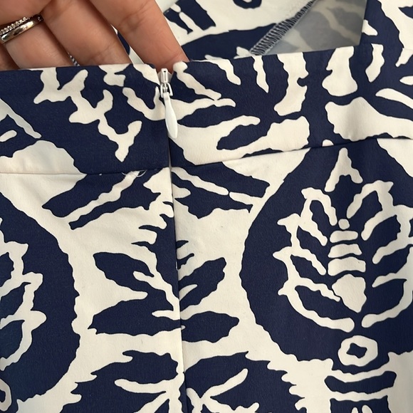 J.MCLAUGLIN Navy and white dress size large - Picture 4 of 6